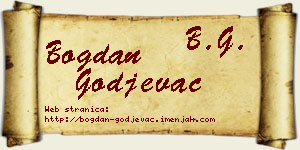 Bogdan Gođevac vizit kartica